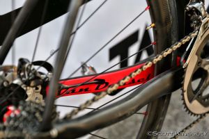 Tidy routing to the rear disc brake.  Photo by ScottKingsleyPhotography.com.