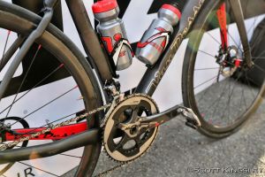 Notice the shaping on the down and seat tubes to help control the air around the bottles.  Photo by ScottKingsleyPhotography.com.