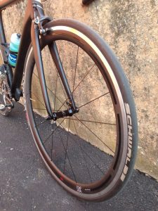 The aluminum brake track means you won't need to swap pads if you throw on our all aluminum wheels.