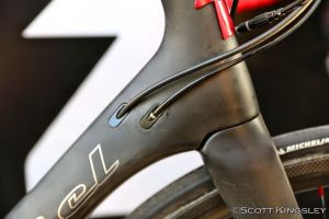 The internal routing is set up to work with mechanical, electronic, and hydraulic options.  Photo by ScottKingsleyPhotography.com.